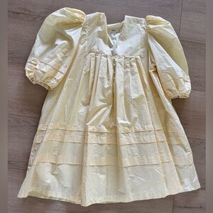 Mable Fernanda Yellow Puff Sleeve Dress